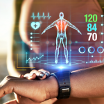 Reloj inteligente con métricas de salud y actividad física
